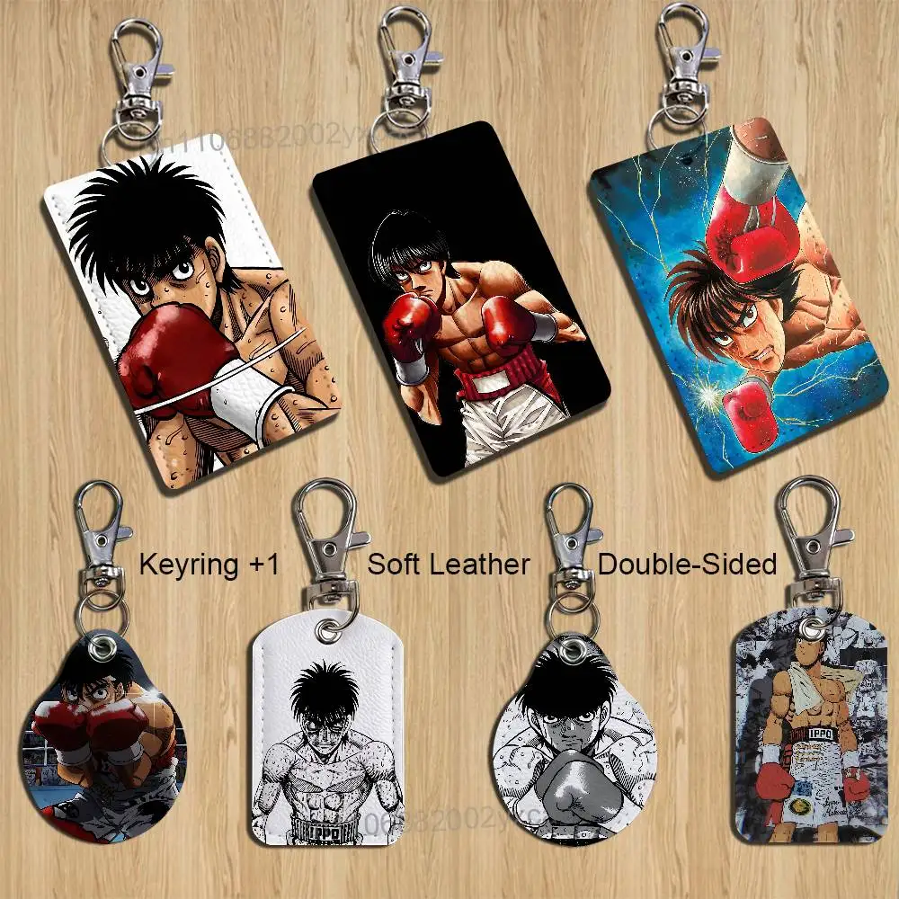 Archrival Sendo Takeshi Ippo Makunouchi Cartoon Singer Anime Card Keychain Fashion Pendant Bag ID Door Card Holder Bus Card Cute
