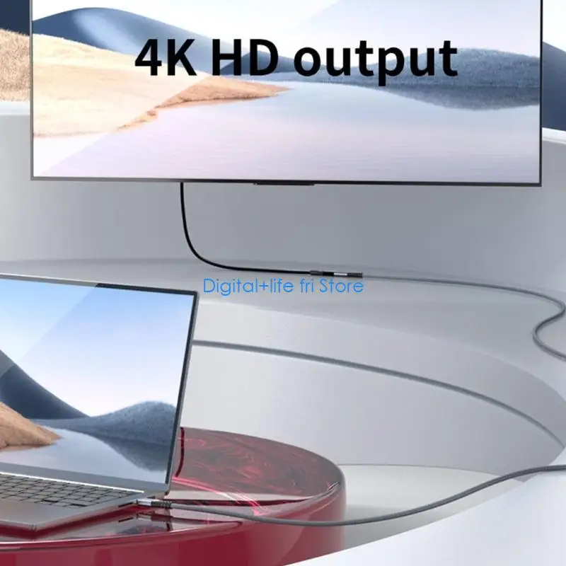 E06D Highly Speed USB3.2 Cord Type C Male To Female Cable Support 4K Display 240W Power Delivery And 20Gbps Data Syncing