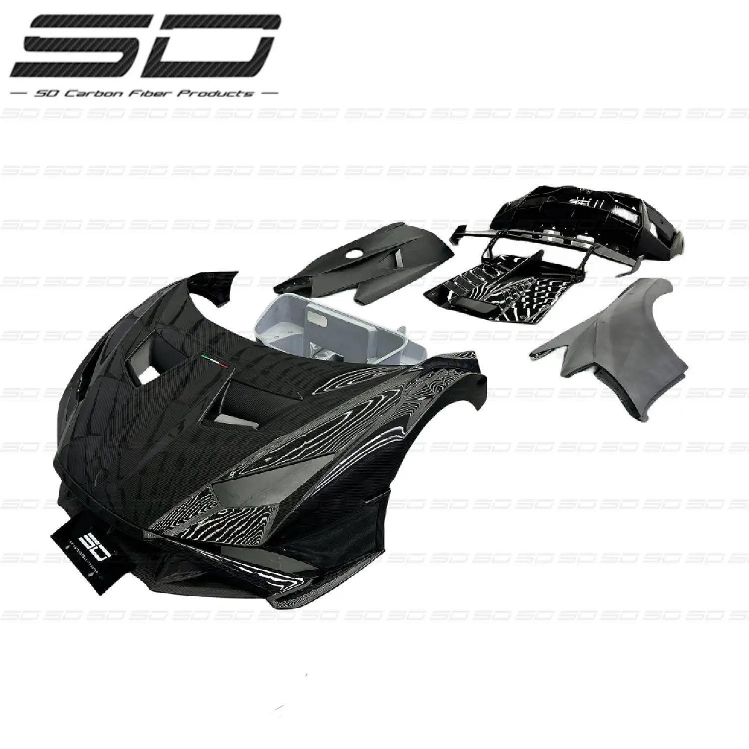 High Quality OEM Style Dry Carbon Fiber Body Kits for Lambor-ghini Huracan Sto