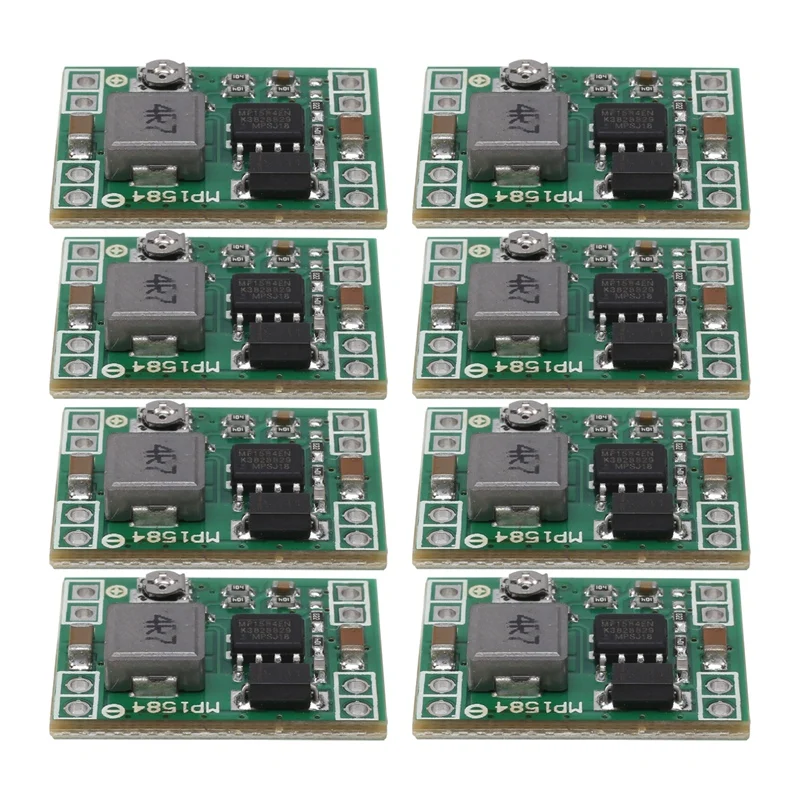 8 Pack Mini MP1584EN DC-DC Buck Converter Adjustable Power Supply Module 24V To 12V 9V 5V 3V