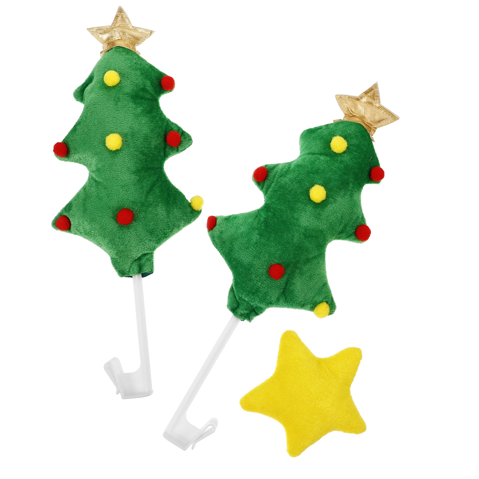 

1 set Car Flag Decorations Christmas Tree ornaments for Car Mini Plastic Trees Festive SUV Accessories Holiday Cheer Auto