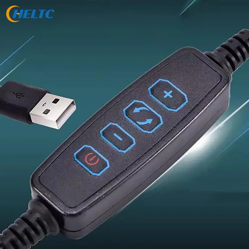 1PCS 1.5M USB 5V LED Tri-color Dimming Color Switch Cable Dimmer 4-Key Controller 2CH For Low Voltage LED CCT Bicolor Light image 5