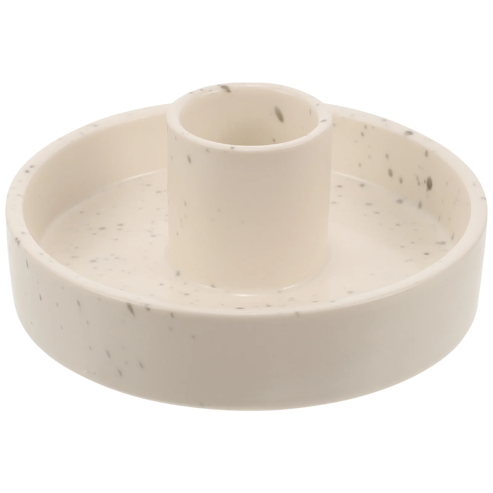 حامل شمعدان من السيراميك، مظهر أنيق، مناسبة واسعة قابلة للتطبيق، ديكور مطعم المنزل، دعم شموع عمود مسطح القاع