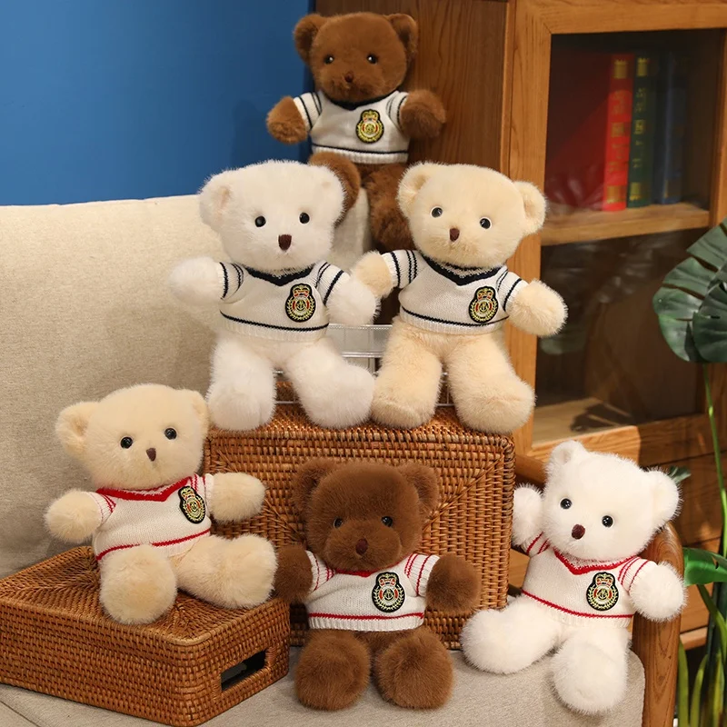 

30 см, высококачественный свитер, кукла-медведь, плюшевая игрушка, кукла-медведь, подарок на день рождения, подушка, пушистый медведь, домашний декор для гостиной, спальни
