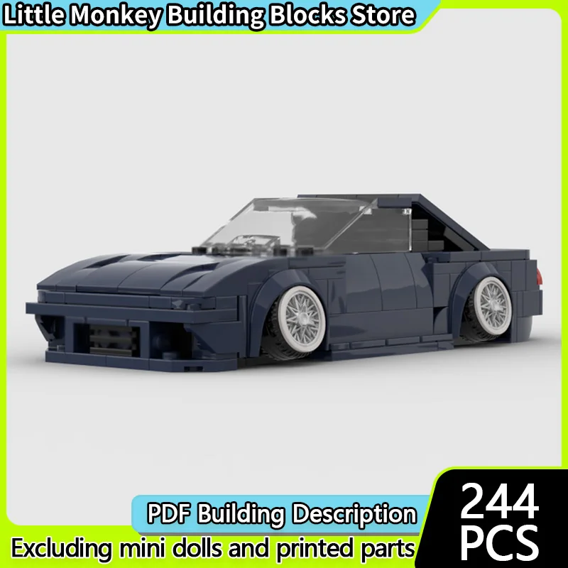 

Speed Racing Car Model MOC Building Bricks 180SX Top Tier Sports Car Modular Technology Children Holiday Gifts Assemble Toy Suit