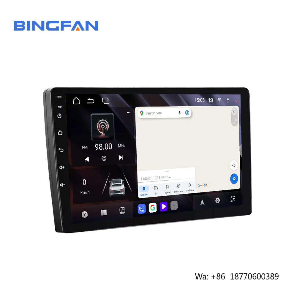 Android 15 Auto 4G LTE DSP BT AM/FM/RDS  8 Core Android Car Stereo 4+64GB With Carplay Car Radio Screen BT WIFI