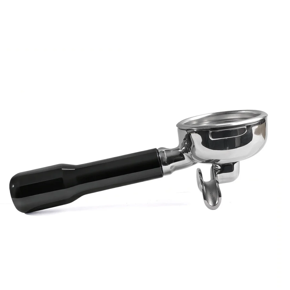 Stainless Steel 58mm Espresso Portafilter with Dual Outlet Designed for E61 Group Heads Including Rocket R58 Giotto Evoluzione