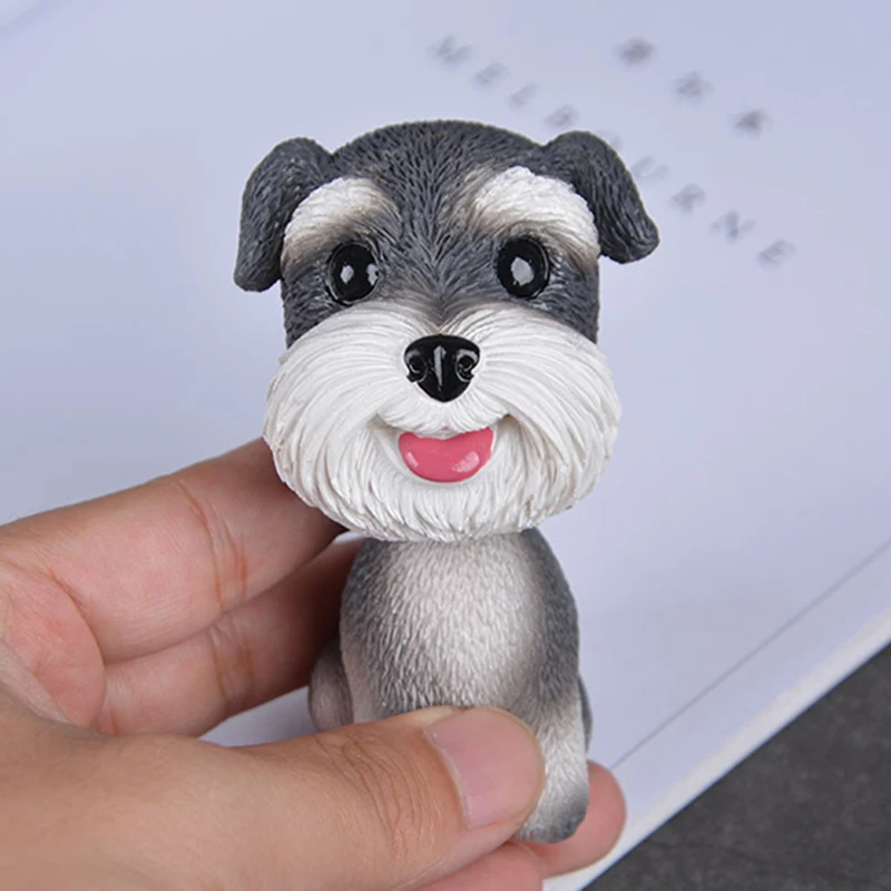 Auto Interior Ornament Car Dashboard Dog Toy Accessories Dolls Resin Statues Decorate Exquisite Mini Cute Puppy Gift Decorations