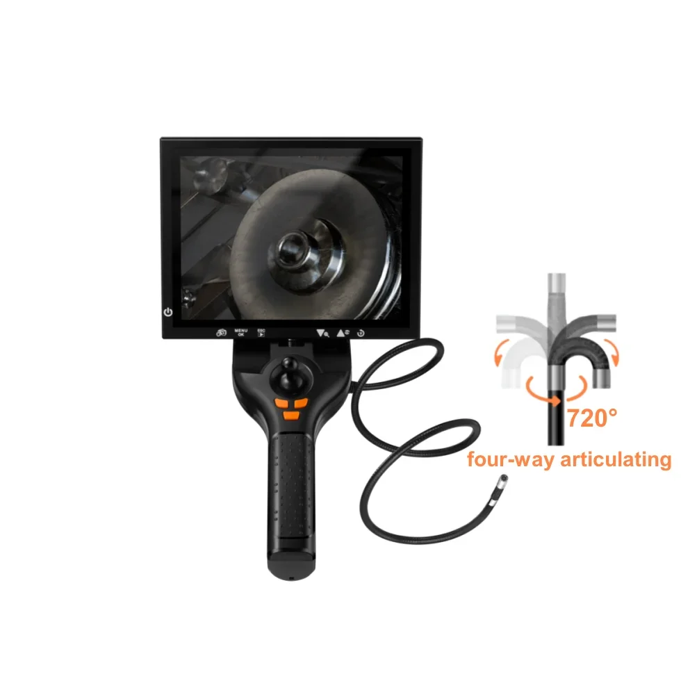 Engine Inspection Joystick 720 Degree Four Way Articulating Borescope Camera