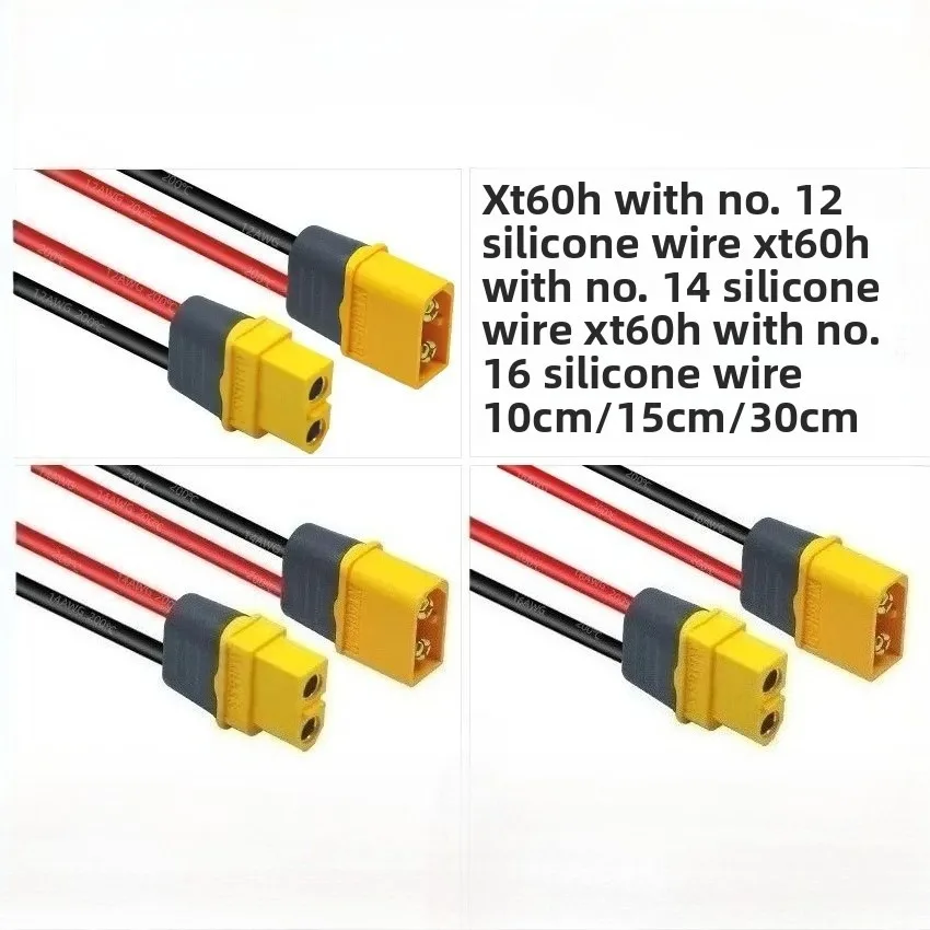 

1 uds/5 uds Amass XT60H Male/Female Connector, 12/14/16 AWG Lipo RC Dron FPV Cell with Silicon Cable