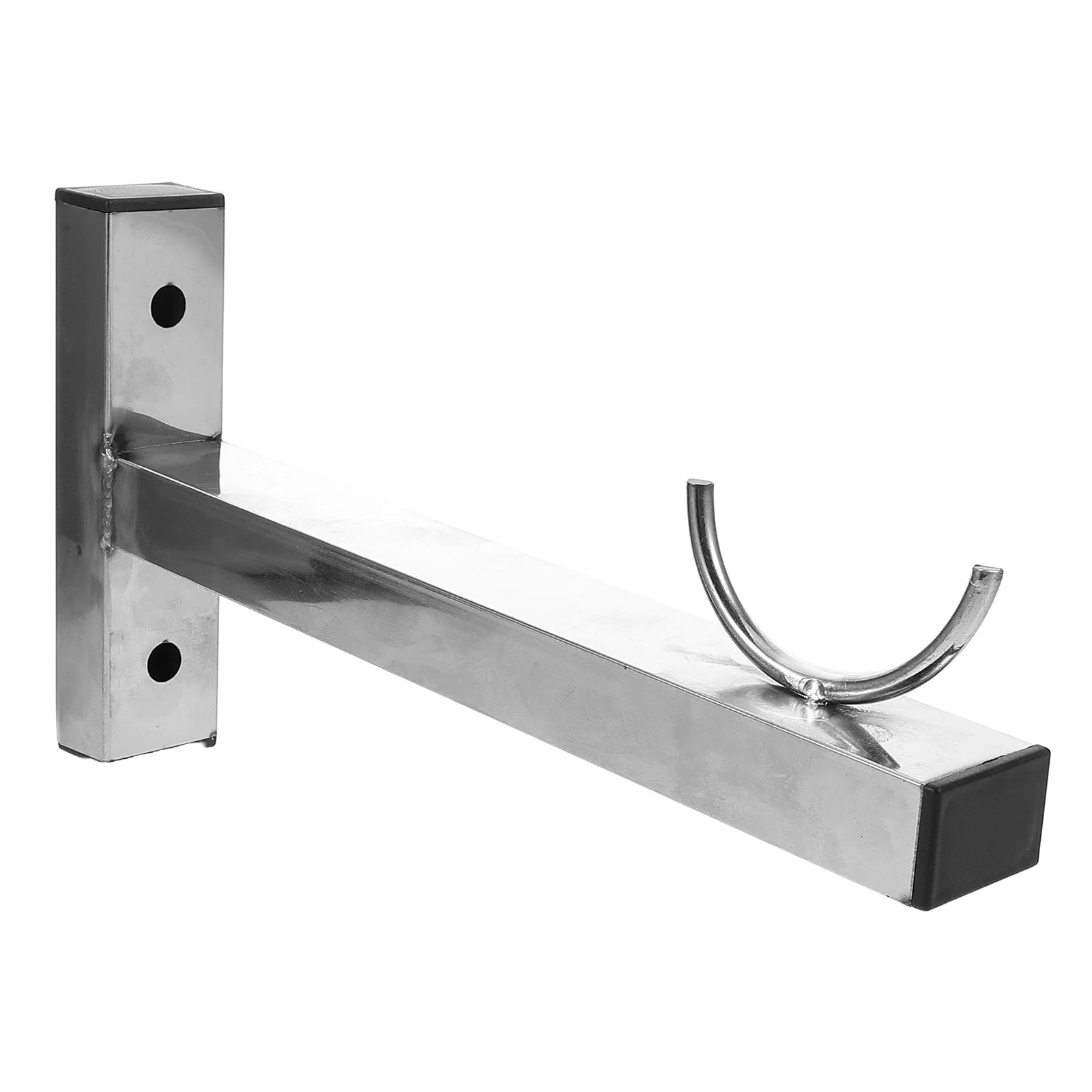 

Heavy Duty Wall Mount Clothes Hanging Rod Base Stainless Steel Side Mounted Drying Rack Support for Bathroom Closet Shelf Rod