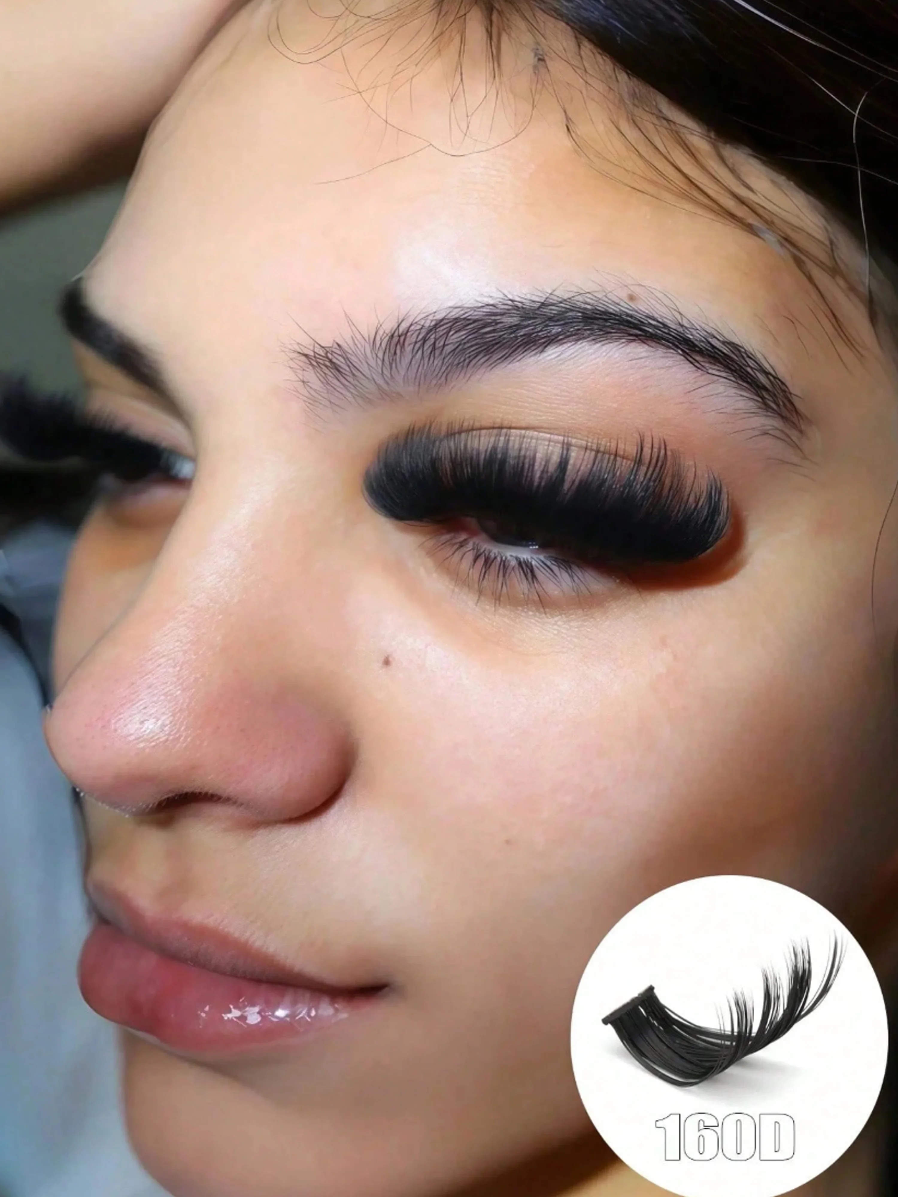 Fluffy Lash Clusters 8-16mm Mixed Length Faux Mink Wispy DIY Individual Eyelash Extensions False Eyelashes for Eye Beauty