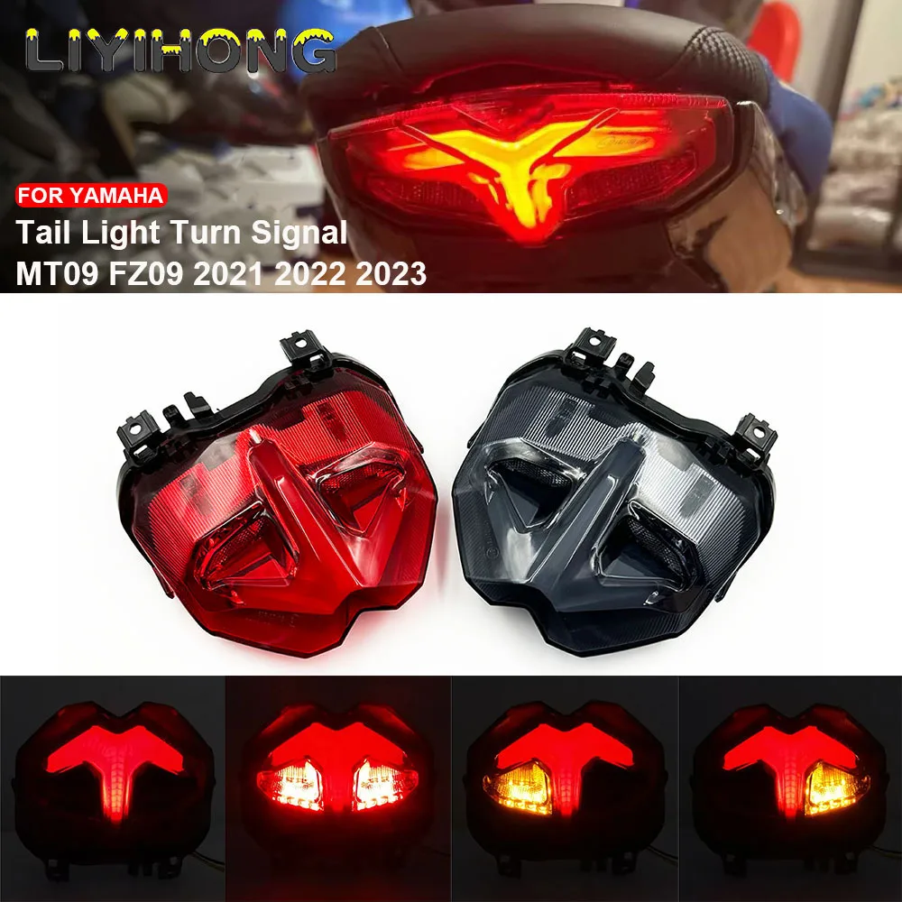 For Yamaha MT09 2021 2022 Rear Taillight Motorcycle Brake Turn Signal Integrated Tail Lights LED Waterproof MT-09 MT 09 FZ09