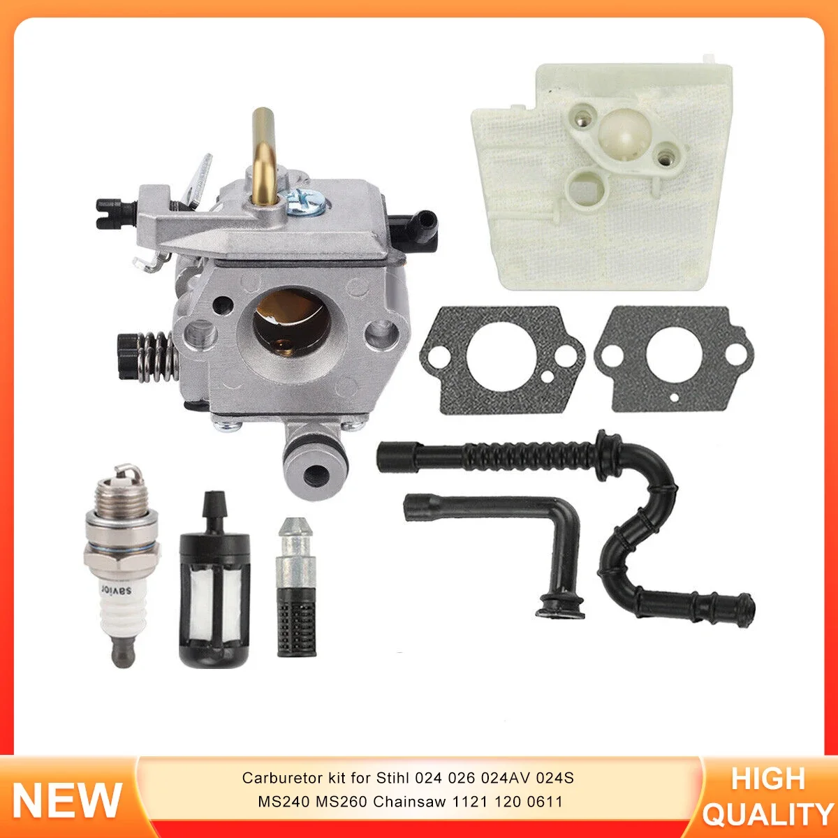 

Carburetor kit for Stihl 024 026 024AV 024S MS240 MS260 Chainsaw 1121 120 0611