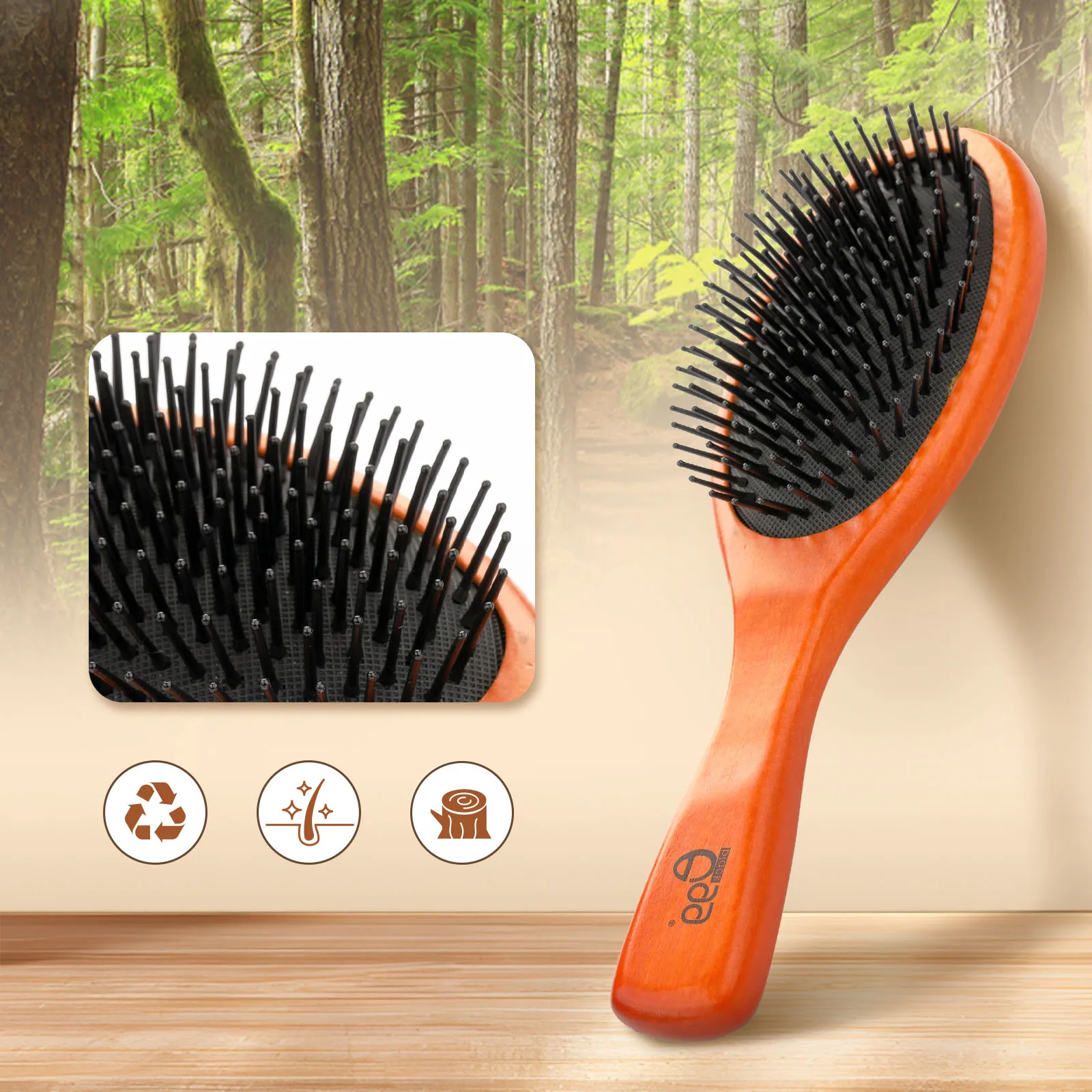 

BlackEgg Air Cushion Hair Brush Women Combs for Hair Wood HairBrush Detangle Straightener Brush Hair Comb Barber Accessories