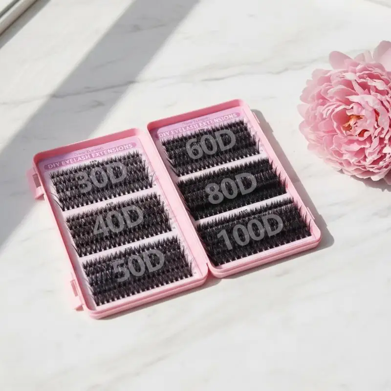 Volume Cluster Lashes 30D 100D Kit D Curl Segmented Eyelash Extension Seamless Natural Look for Any Occasion