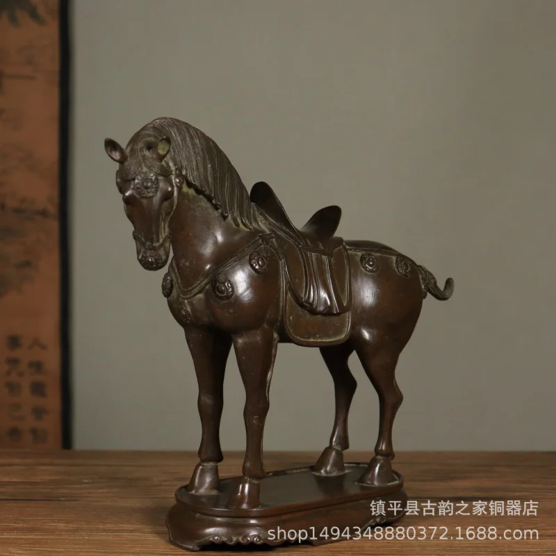 Zodiac Ornament Success Tang Home Entrance Decoration Gift Bronze Horse Craft