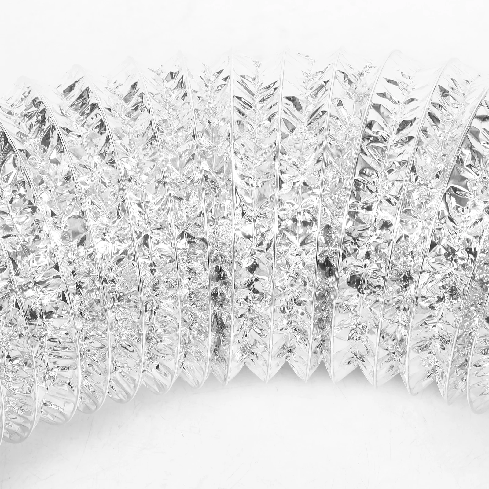 

1 pc Thick Durable Aluminum Foil Vent Duct Hose Fire Resistant Retractable Design Easy Storage for HVAC Bathrooms Kitchens