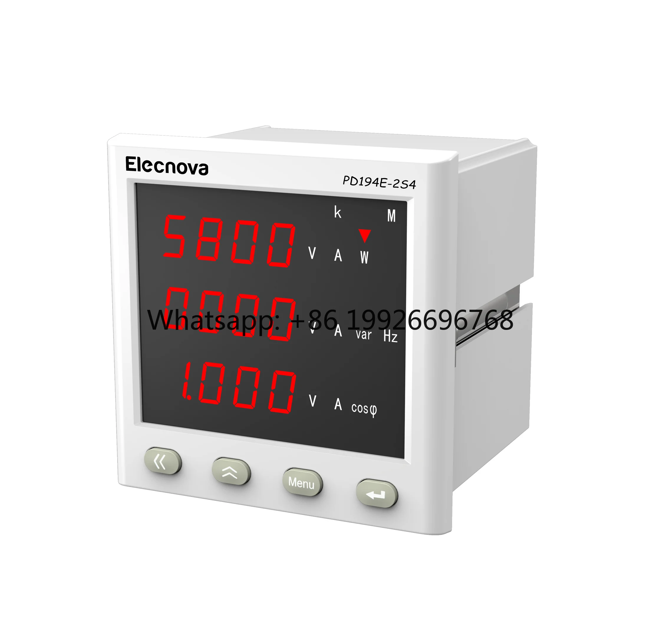 PD194E-2S4 120*120mm 3 Phase AC Digital Bi-direction Energy Electric Power Meter Rs485