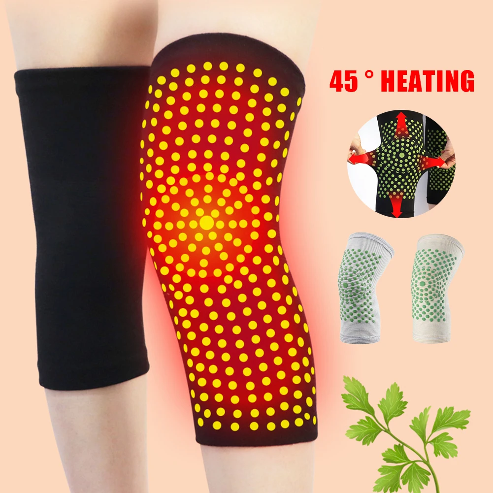 1 Pair Self Heating Knee Pads Knee Brace For Arthritis Joint Pain Relief Injury Recovery Knee Support Protection Leg Warmer