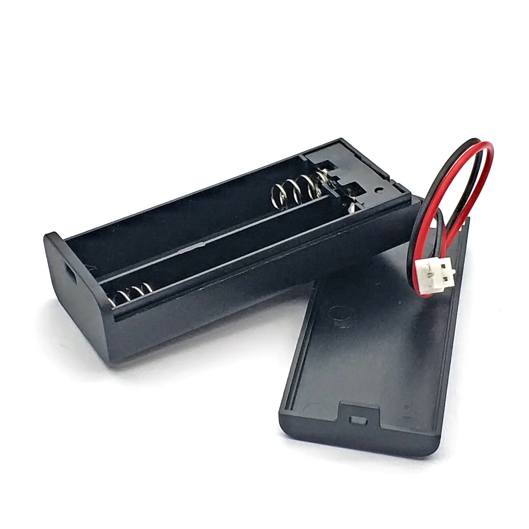 2 x Batteriehalterbox für AAA-Batterien mit Deckel und EIN/AUS-Schalter, PH2.0 2P-Stecker, DIY 3V-Stromversorgungsgehäuse – Detail 3