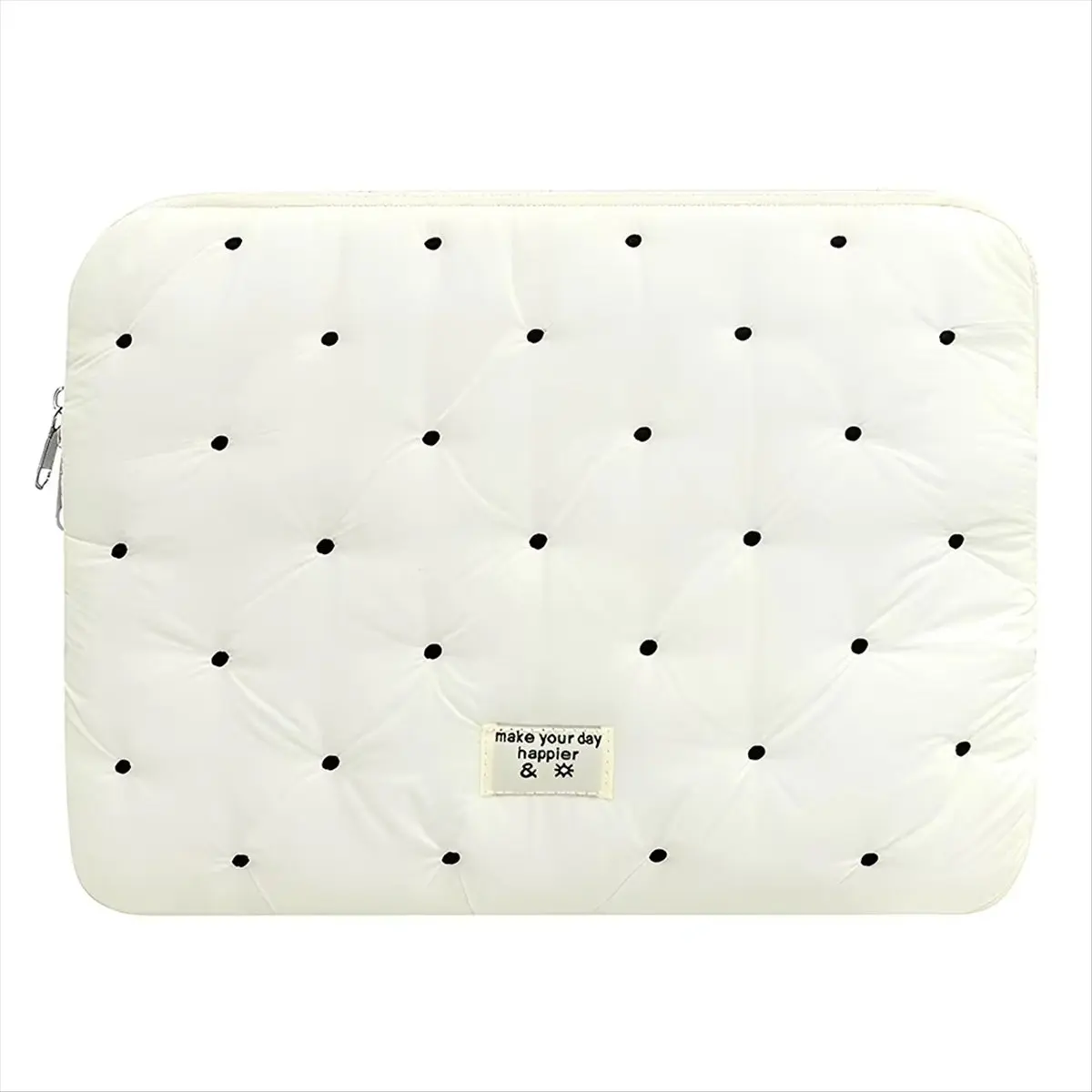 [Trending Offer] Portable Laptop Case with Zipper Laptop Storage Bag Computer Carrying Bag for // White