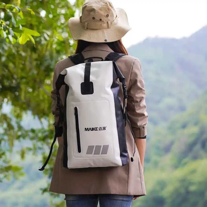 

Maike 20L сухой мешок рюкзак для женщин и мужчин водонепроницаемый рюкзак-сумка для плавания Ing пляжа каякинг рыбалка катание на лодках кемпинг стирка