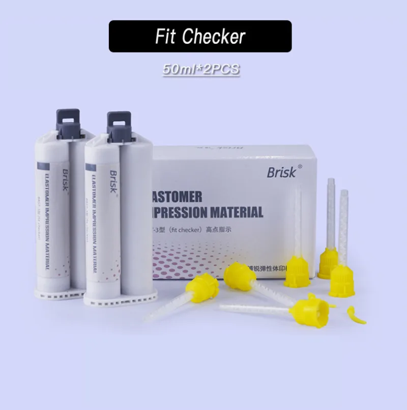 

Dentistry Brisk Silicone Rubber Impression Material Light Body Bold 2Pcs Oral Cavity Nursing Repair Filling Tools