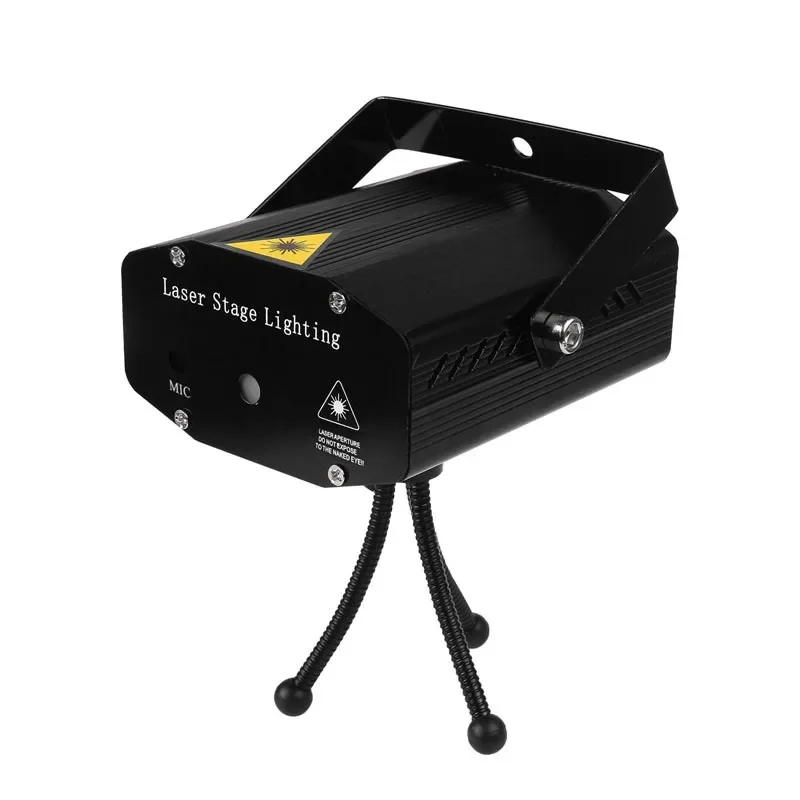 Mini LED เลเซอร์โปรเจคเตอร์คริสต์มาสตกแต่งไฟเลเซอร์ดิสโก้เลเซอร์แสง Dj เสียงเปิดใช้งาน DJ Disco Xmas Party Club light