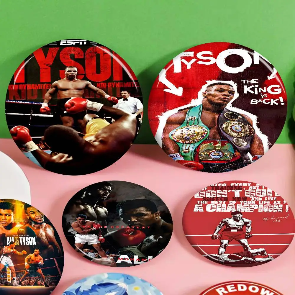 M-Muhammad Ali M-Motivational صفيح لينة زر دبوس بروش شارة معدنية مخصصة مجوهرات اكسسوارات قبعة حقيبة التلبيب