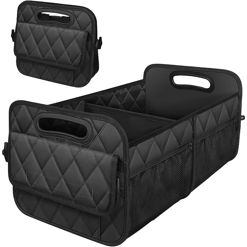 1-Pack All-in-One Car Trunk Organizer, 6 Pockets for Classification, Tidy Accessories & Luggage, Ideal for Travel & Gifting