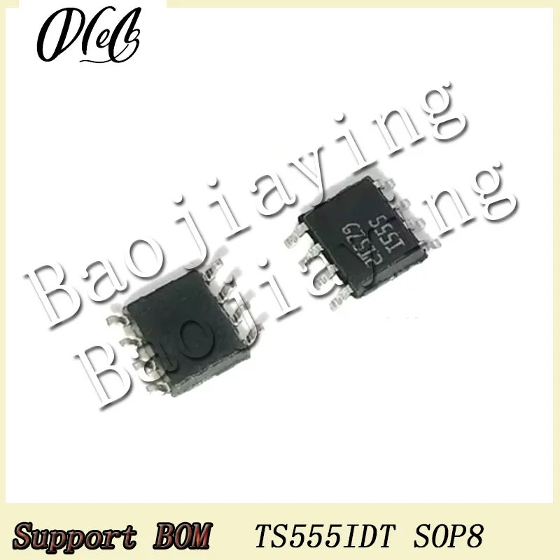 10PCS/Lot TS555IDT MARK 555I SOP8 IC Chip For Programmable timer and oscillator