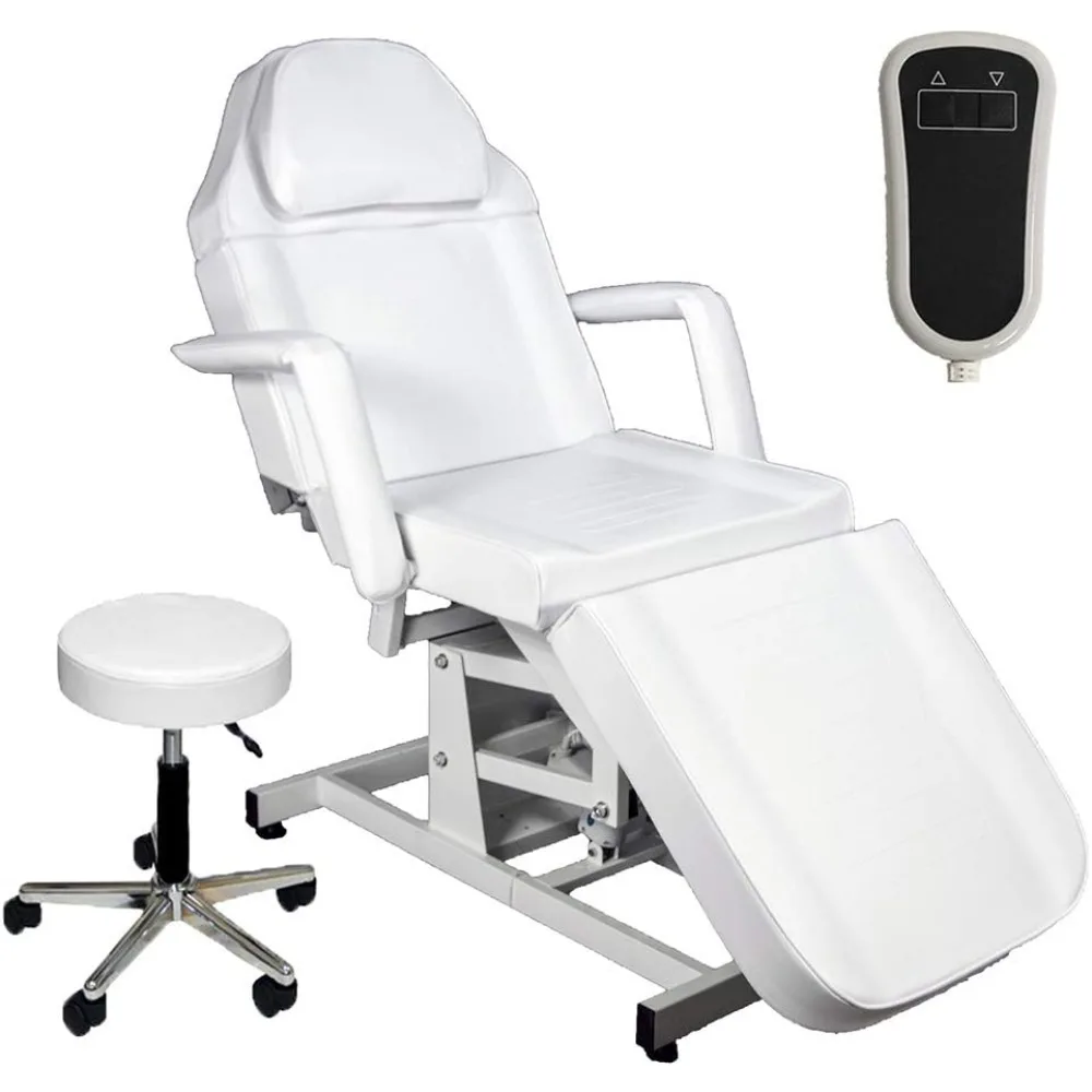 Electric Height Adjustable Tattoo Facial Esthetician Chair Lash Treatment Bed Electric Lift Massage Spa Microblading Procedure