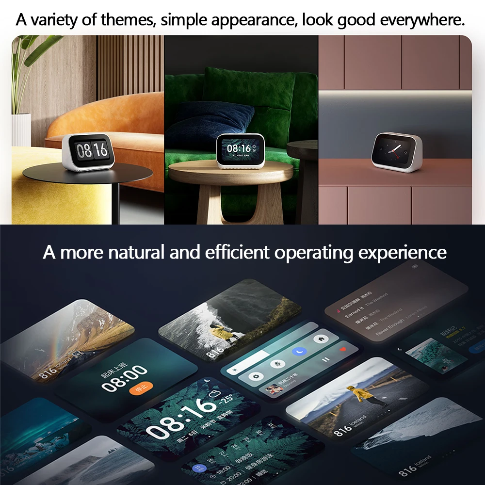 Altoparlante Touch Screen Xiaomi AI Bluetooth 5.0 sveglia con Display digitale da 3.97 pollici connessione intelligente WiFi per altoparlante Mi intelligente