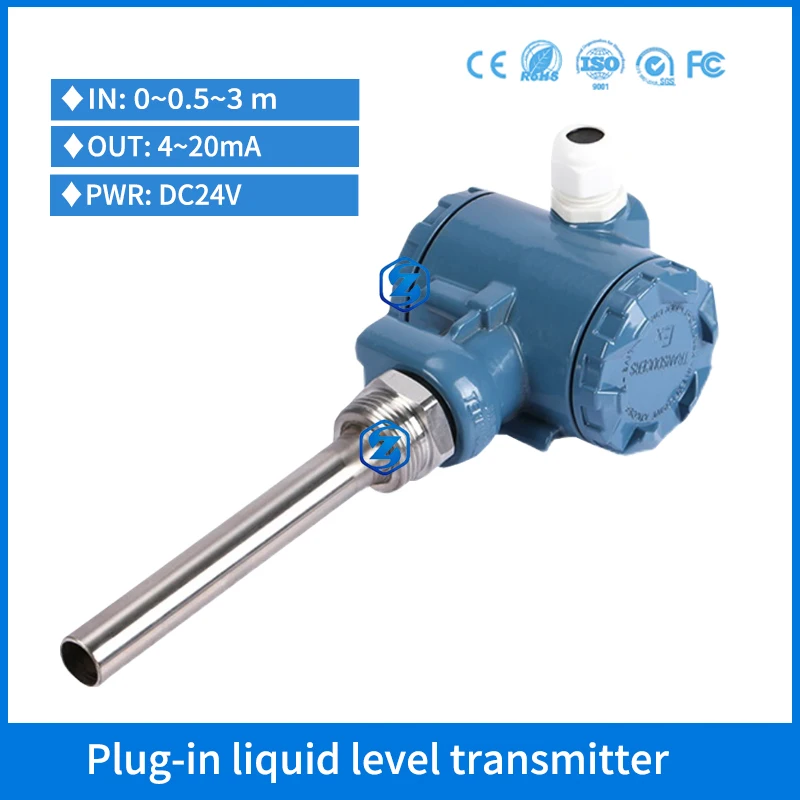 Transmissor de do Nível do Óleo Combustível Diesel do Transmissor 420ma do Sensor do Nível Líquido da Haste Reta para a Alta Temperatura Aço Inoxidável