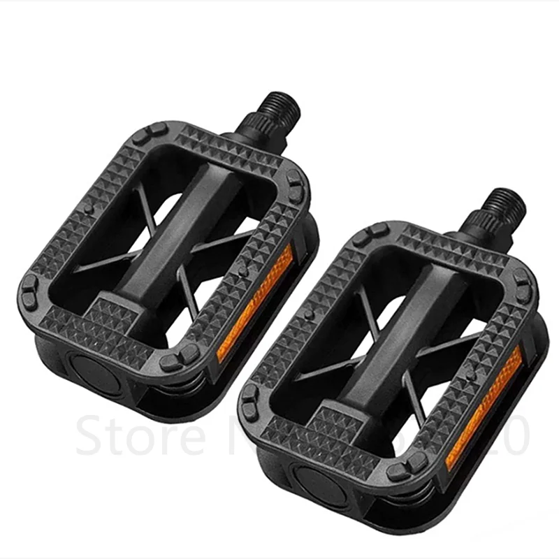 Bicycle Pedals Ultralight Flat Platform Bike Pedals for Mountain Bike 9/16 Inch 1/2 Cycling Sealed DU Bearing Pedals