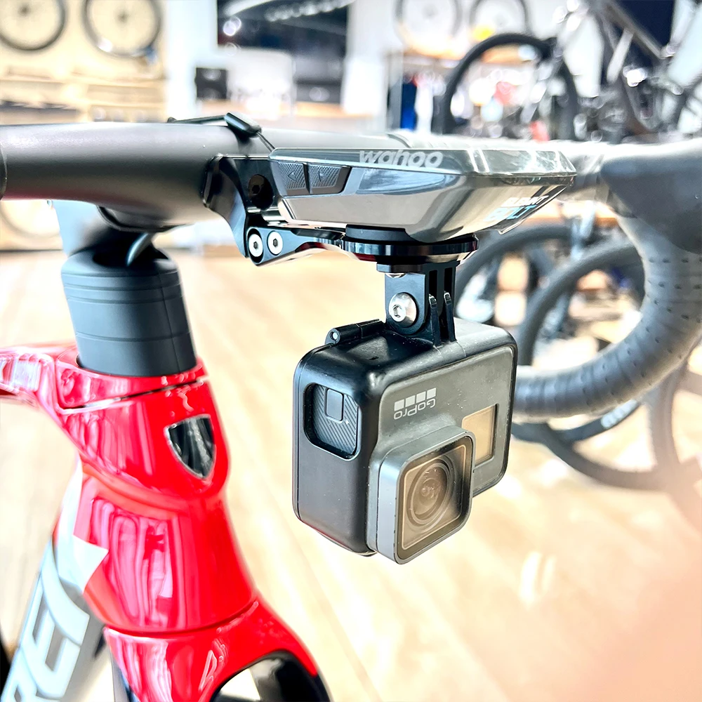 Trek madone調整可能aero VR-CF emonda bontrager aeolus rsl統合ハンドルバー、Garmin woohbryronステージGoproコンボマウント