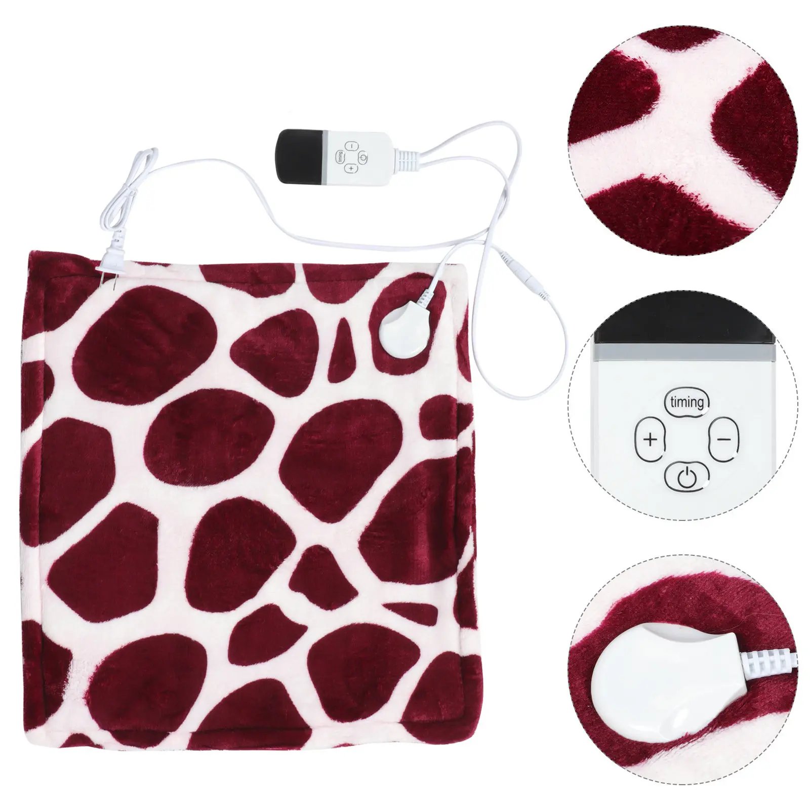

Electric Heated Blanket Adjustable 30-50 Celsius Timing 2 6 8 12 Hours Flannel Heating Throw Blanket Portable Us Plug