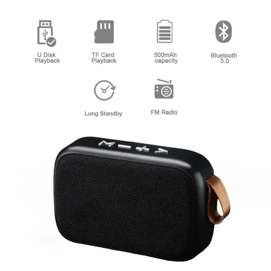 مكبر صوت لاسلكي محمول بلوتوث مكبرات الصوت 500mAh بطارية الرياضة في الهواء الطلق صندوق الصوت الصوت ستيريو الموسيقى مضخم الصوت مكبرات الصوت 2025