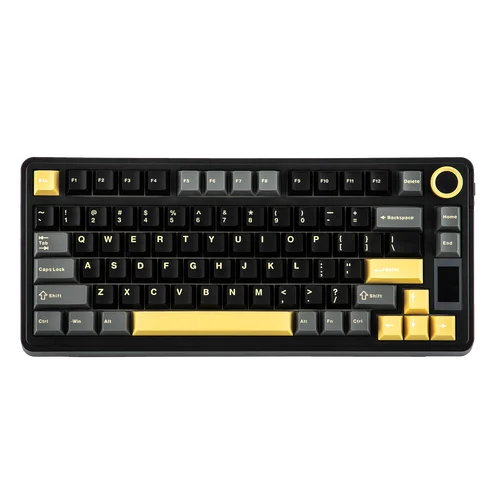 EPOMAKER X AULA EA75 MAX 75% ANSI Diseño EE. UU. Junta de intercambio en caliente Teclado mecánico inalámbrico con cable/BT/2,4 GHz con pantalla y perilla