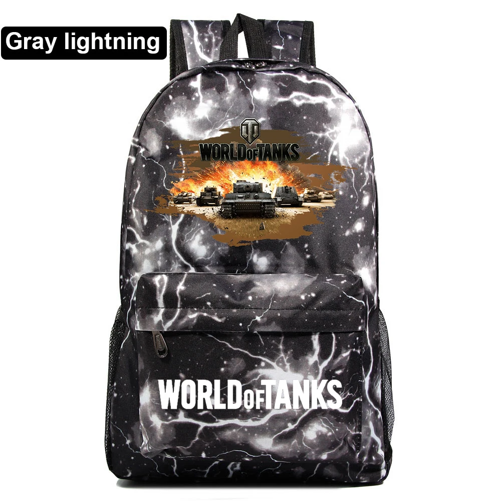 

MINISO Game World Of Tanks Students Backpack for Girls Boys Mochila Teens Cool Knapsack Rucksack Kids School Bags