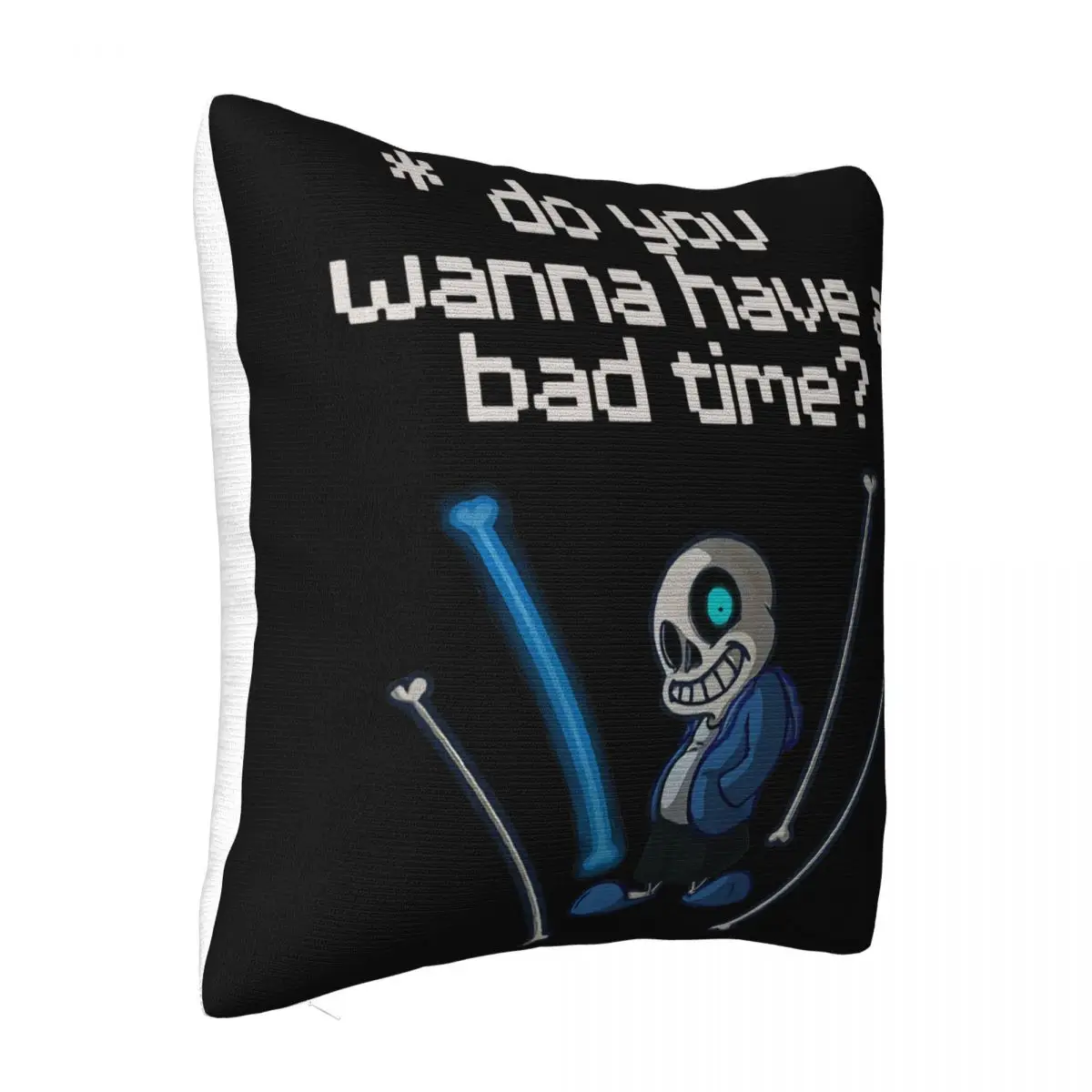 Undertale Sans Wanna Co Xau Thoi Gian Tr Choi Lay Cam Hung Tu Den Smlxl3Xl Ao Thun Pillow Case