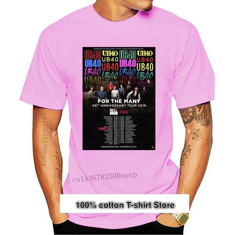 Camiseta limitada 2024 UB40 para el gran aniversario 40TH, UK TOUR 2024, S-5XL