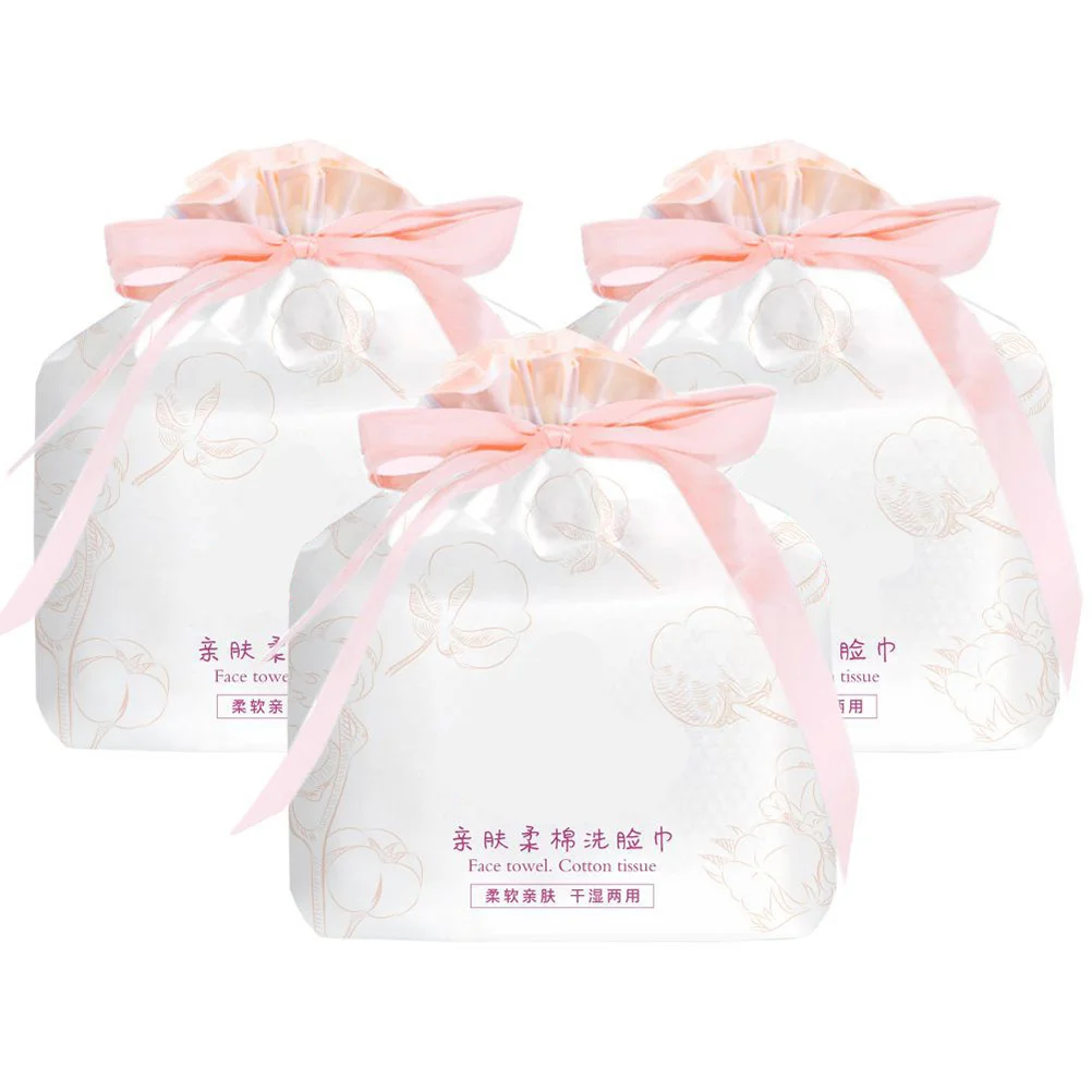 1Pack Thick Disposable Cleaning Face Towel Soft Absorbent Makeup Remover Cloth Portable Wet Dry Face Cleansing Tissue