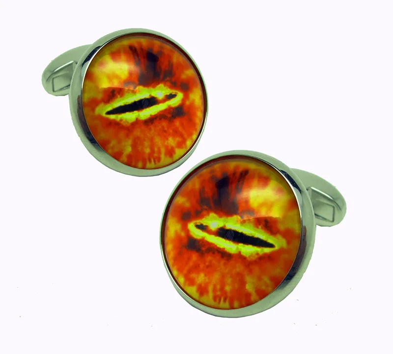 

New Design Factory Price Retail Men's Cufflinks Copper Material Longan Eyes Design Cuff Links