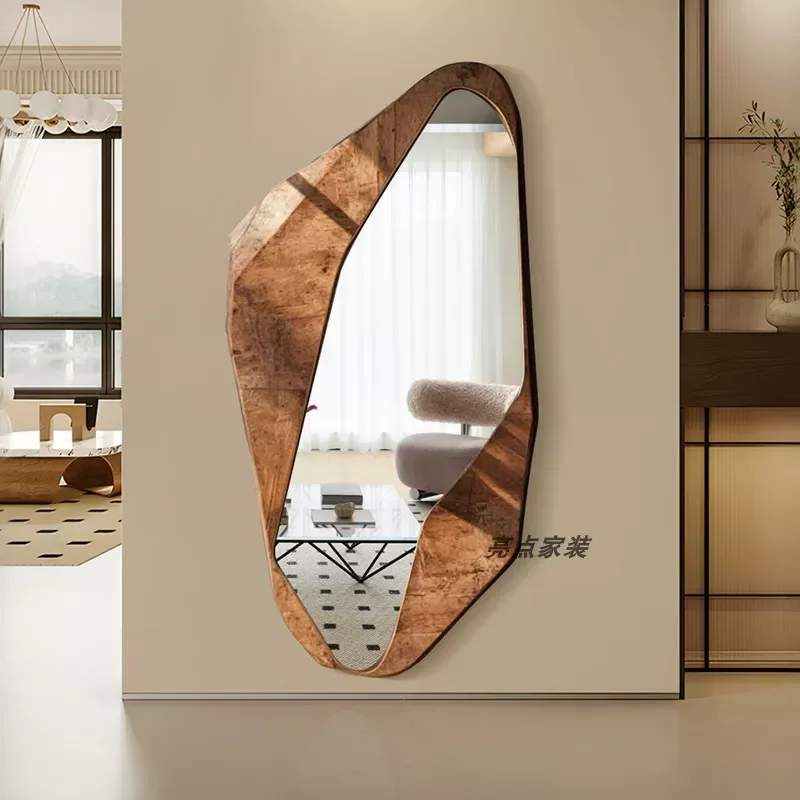 Artistic Irregular Full Length Mirror Creative Special Shaped Wall Mounted Decorative Mirror for Home Living Room Bedroom