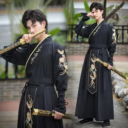 Chiński tradycyjny strój Hanfu mężczyzna dynastii Han kostium starożytny szermierz odzież męski Kimono strój Tang Halloween Cosplay Hanfu