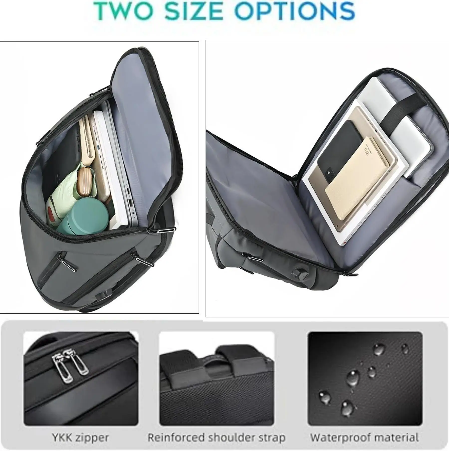 mochila blue lock Business Smart Backpack Waterproof fit 15.6Inch Laptop Backpack with USB Charging Port,Travel Durable Backpack