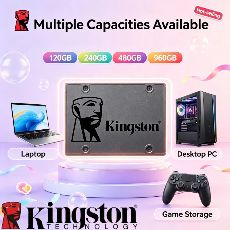 NEW Kingston A400 25 Inch SATA III Internal SSD 120GB240GB 480GB 960GB Solid State Drive HDD Replacement for Desktops Laptops PC