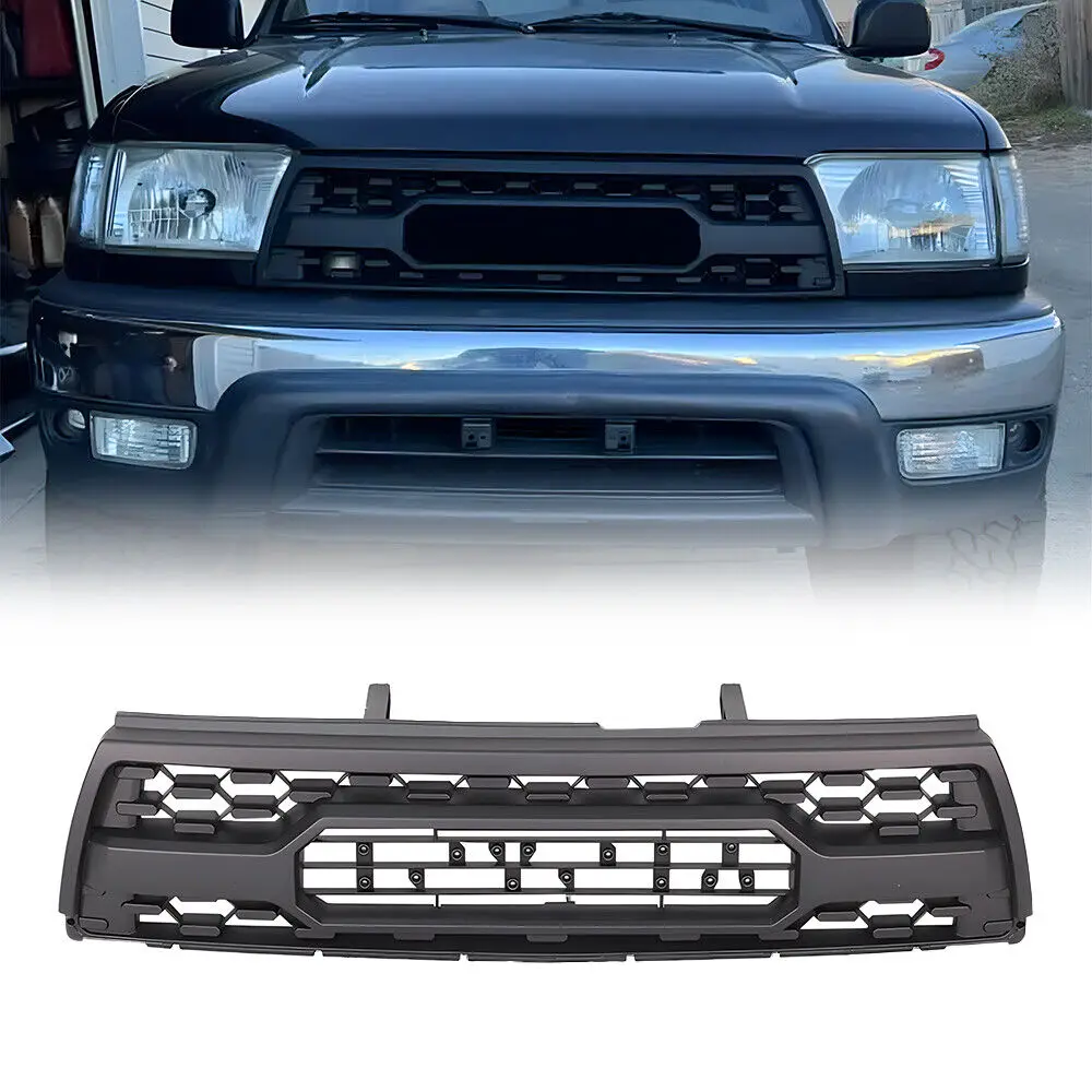 Matte Black Car Grill Front Bumper Grille Off-Road Parts for 1996-2002  4Runnercustom